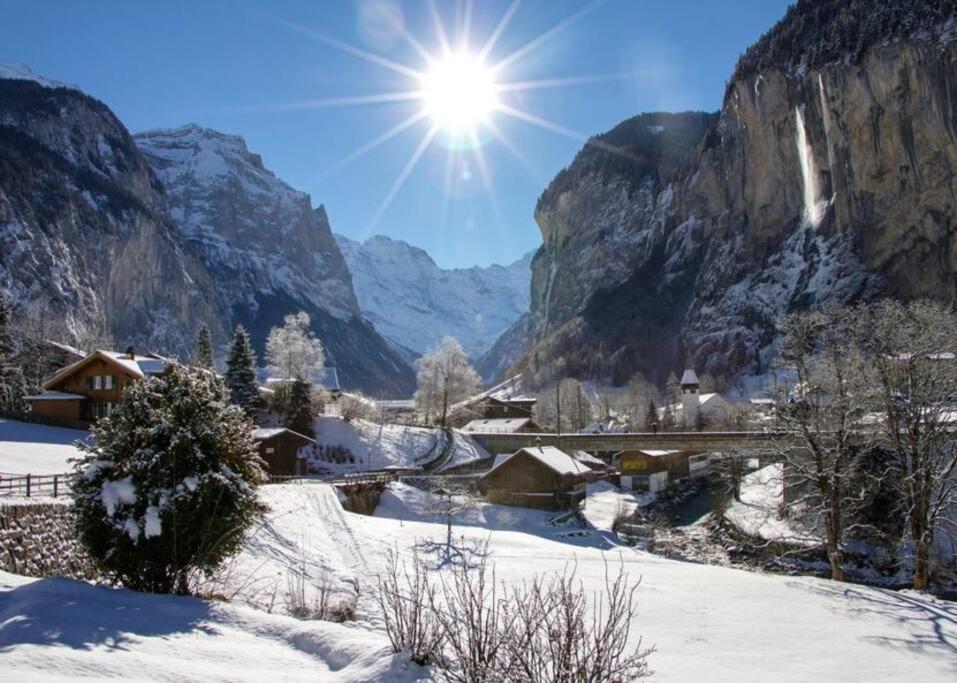 Chalet Maithili Lauterbrunnen -152-Year-Old Majestic Chalet Eksteriør bilde