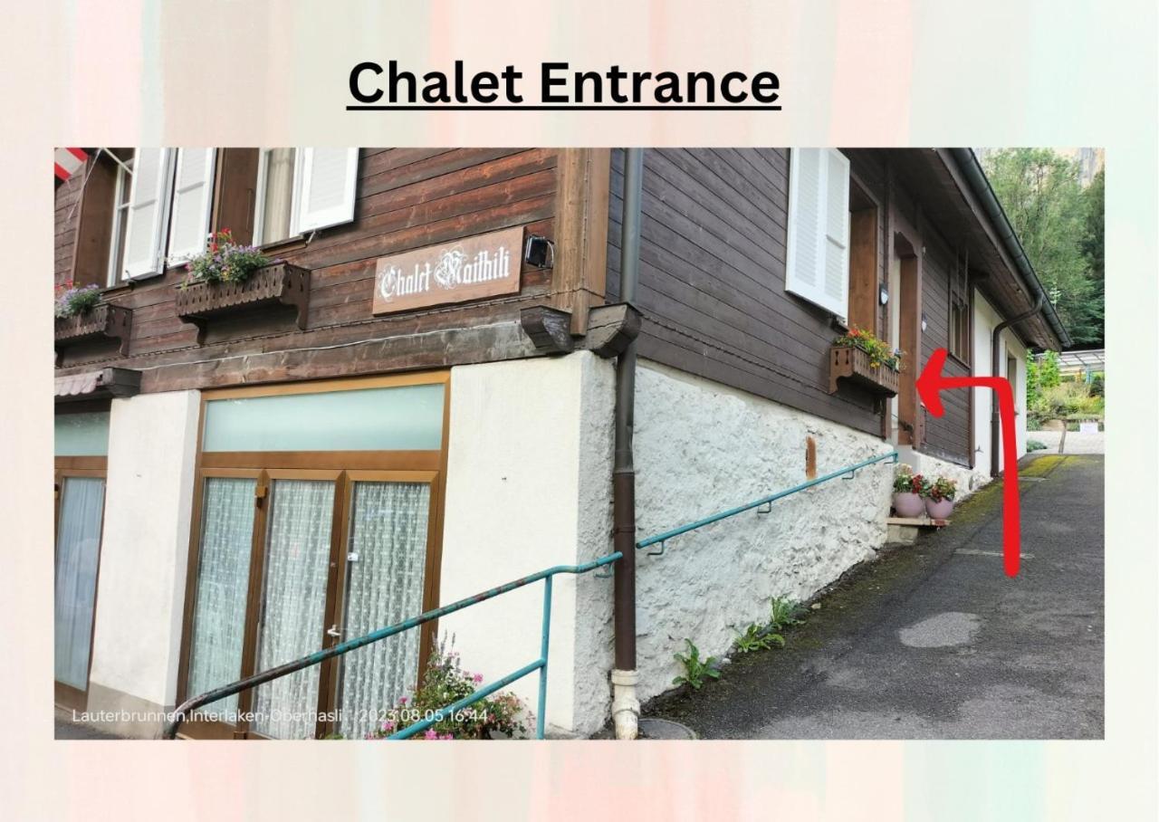Chalet Maithili Lauterbrunnen -152-Year-Old Majestic Chalet Eksteriør bilde