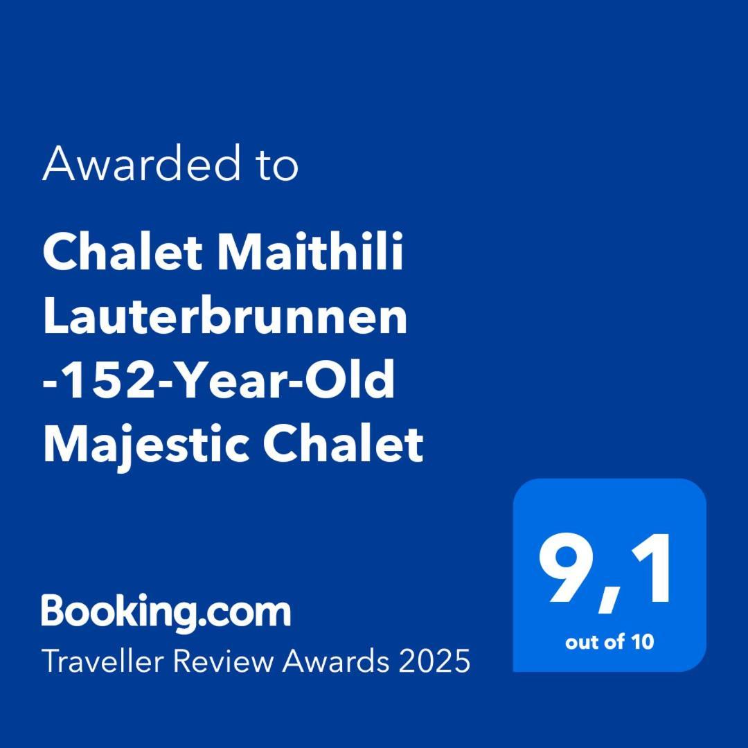 Chalet Maithili Lauterbrunnen -152-Year-Old Majestic Chalet Eksteriør bilde